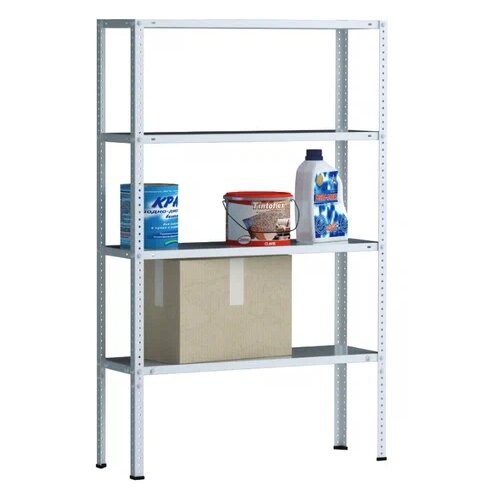 Металлический стеллаж 4 полки METOS 71x31x140 см