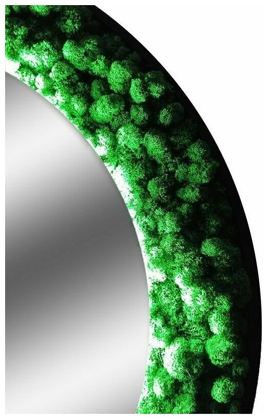 Зеркало с натуральным мхом с подсветкой и бесконтактным сенсором для ванной комнаты Continent "Forest Led" D1000 - фотография № 12