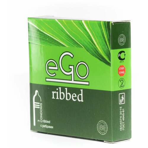 Презервативы EGO ribbed (зеленая упаковка)