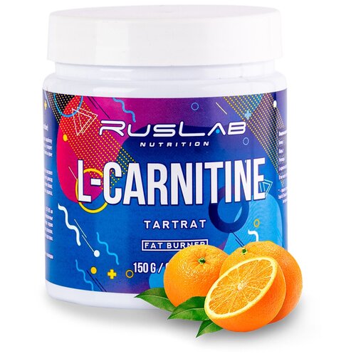 Аминокислота L-CARNITINE (150 гр), сжигатель жира, вкус апельсин