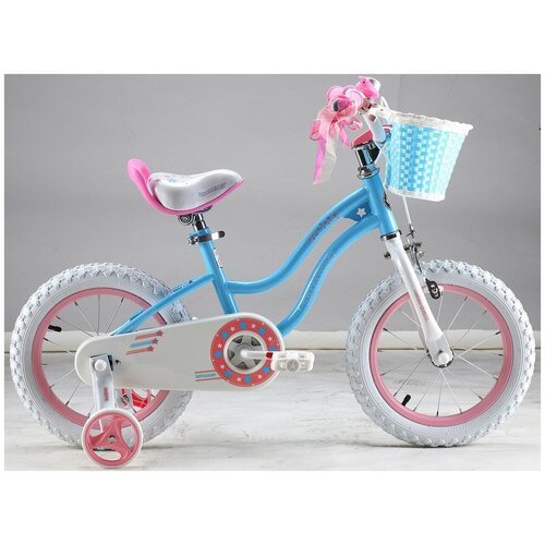 фото Детский велосипед royal baby rb16g-1 stargirl steel 16 голубой (требует финальной сборки)