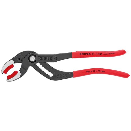 Клещи KNIPEX переставные трубные захватные, 10 -75 мм, 250 мм, чёрные, KN-8111250