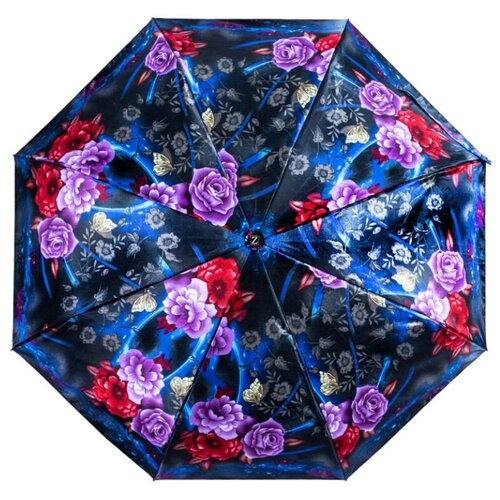 Зонт женский Zemsa 112144 син/цвет УТ-00011280