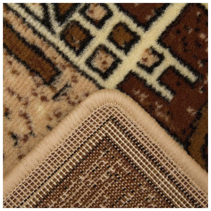 Ковер Люберецкие ковры Мокко, коричневый, 1.5 х 0.8 м - фотография № 7
