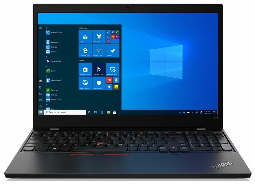 Ноутбук Lenovo ThinkPad L15 Gen 1 156 1366x768 Intel Core i5 10210U 1600 МГц 8 Гб DDR4 256 Гб SSD Intel UHD Graphics Wi-Fi Bluetooth Cam Windows 10 Professional 64 bit чёрный 20U4S4SJ00