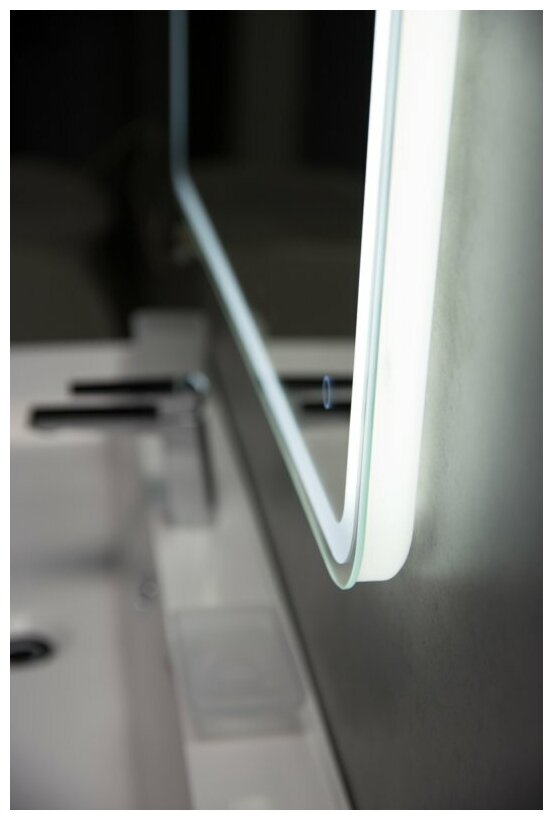 Зеркало с встроенным светильником и сенсорным выключателем BelBagno SPC-MAR-900-800-LED-TCH - фотография № 4