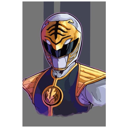 Картина по номерам на холсте Сериал Power Rangers 5681 40x60