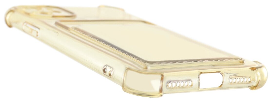 Чехол защитный усиленный TPU LuxCase для Apple iPhone 11, Прозрачно-золотой, 1,5 - фото №4