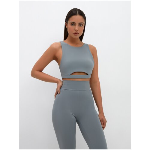 фото Бюстгальтер спортивный женский zarina 2264570440, цвет:полынь,размер:m