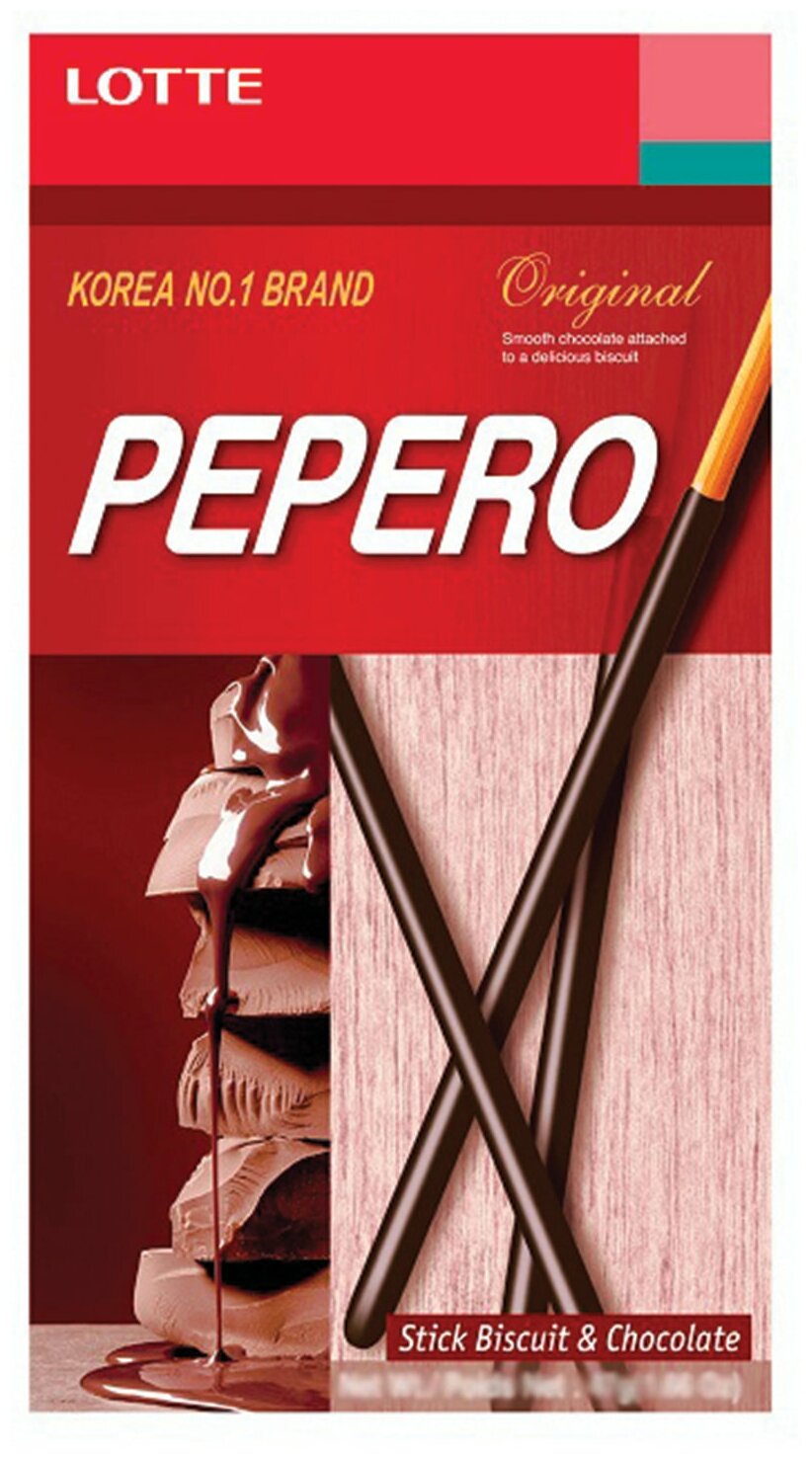 Печенье-соломка "Pepero Original", Россия, в шоколадной глазури есть - фотография № 3