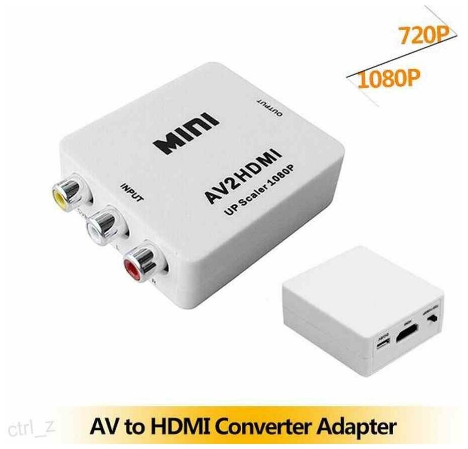 Конвертер видеосигнала AV/RCA в HDMI A1580 H124