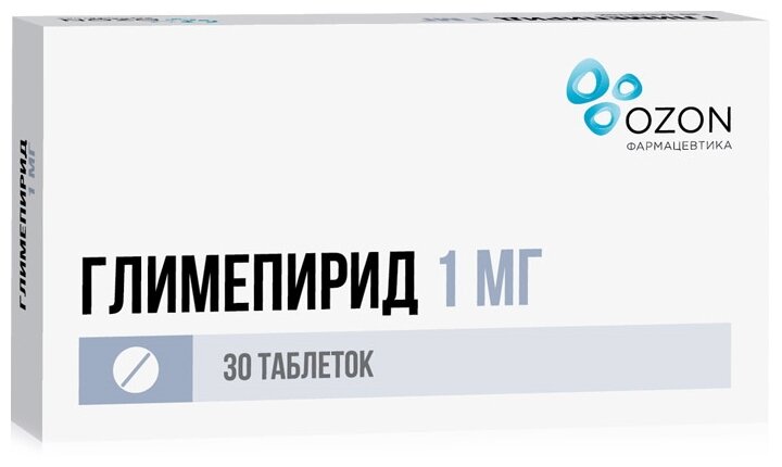 Глимепирид ТАБ. 1МГ №30 ОЗН