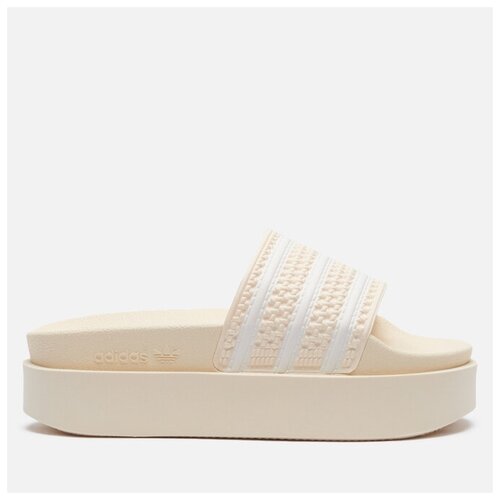 фото Женские сланцы adidas originals adilette bonega бежевый , размер 37 eu