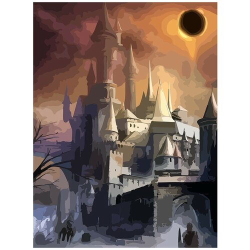 Картина по номерам на холсте игра Dark Souls - 6780 В 30x40 картина по номерам на холсте игра dark souls remastered 9546 в 30x40