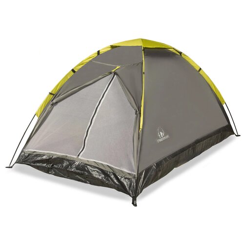 Палатка трекинговая двухместная GreenWood Summer 2, серый/зеленый палатка greenwood a3 366315