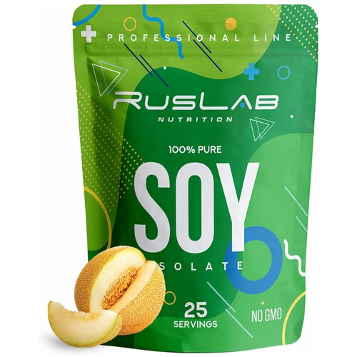 Соевый изолят SOY ISOLATE, протеин для вегетарианцев и веганов (800 гр), вкус спелая дыня