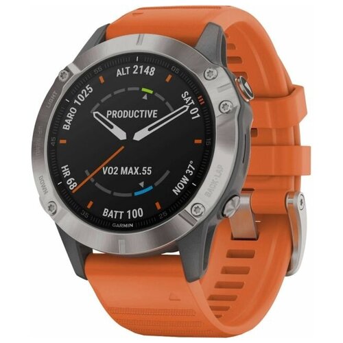 Умные часы Garmin Fenix 6 Sapphire титановый 9500000₽