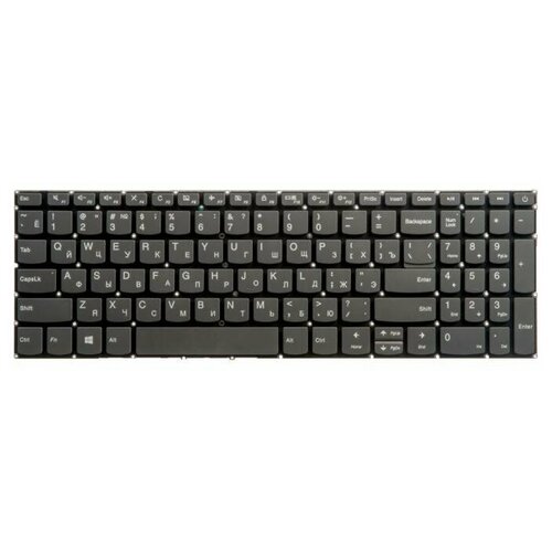 Клавиатура для Lenovo IdeaPad 320-15ABR 320-15IAP 320-15AST 320-15IKB 320-15ISK 330-15ARR 330-15AST 330-15IKB 330-15ICH 330-15ICN 330-15IGM 330-15IKB 330-17AST 330-17IKB 520-15IKB 720-15IKB Grey no frame гор Enter ZeepDeep 133700₽