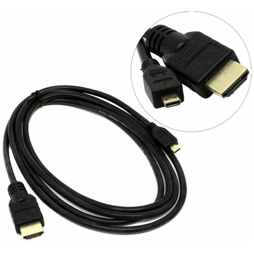 Кабель Buro HDMI 1.4 MICROHDMI-HDMI-1.8 HDMI (m)/Micro HDMI (m) 1.8м. кабель hdmi buro hdmi m hdmi m 1м hdmi v1 4 1mc