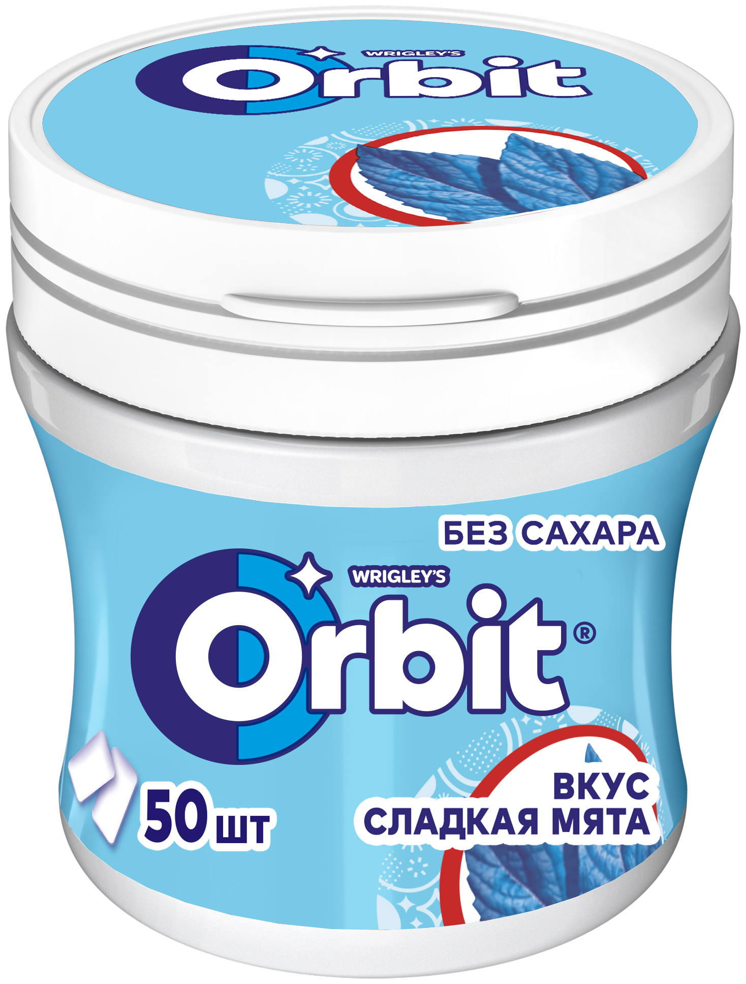 Жевательная резинка мини-банка 6 шт по 68 г Сладкая Мята Orbit