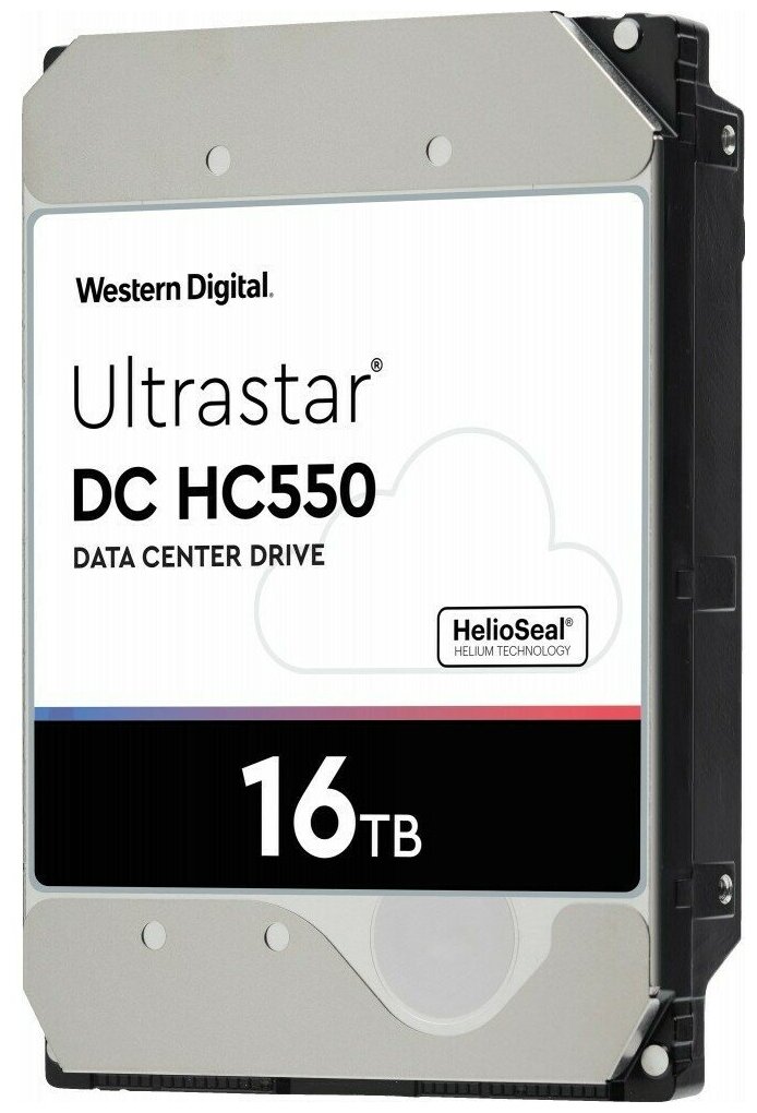 Жёсткий диск 16Tb SATA-III WD Ultrastar HC550 (0F38462/0F38466/0F61005) (WUH721816ALE6L4)