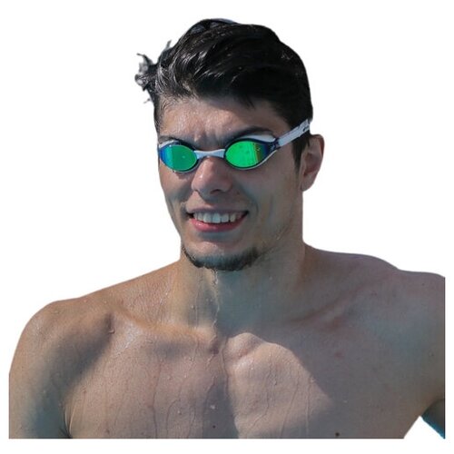 фото Очки для плавания brave butterfly green mirror mikki swim