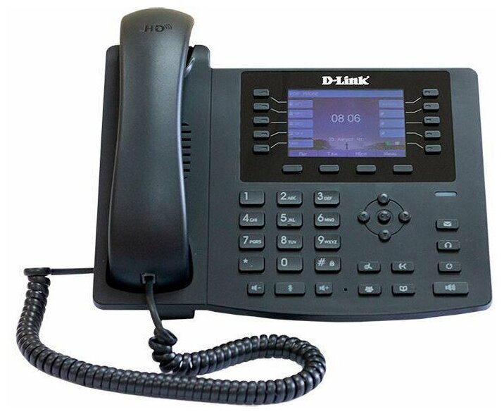 D-Link DPH-400GE/F2A IP-телефон с 1 WAN-портом 10/100/1000Base-T, 1 LAN-портом 10/100/1000Base-T и поддержкой PoE