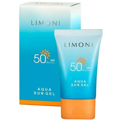 Солнцезащитный крем - гель для лица и тела с пантенолом Limoni SUN CARE SPF 50+ , 50 мл