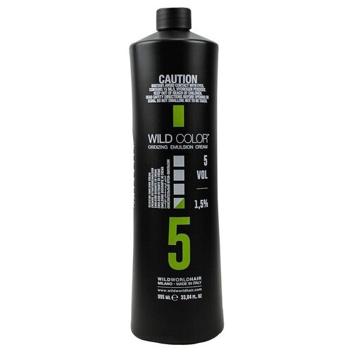 Wild Color Oxidizing Emulsion Cream 1,5% OXI (5 Vol) - Вайлд Колор Окисляющая крем-эмульсия 1,5%, 995 мл -