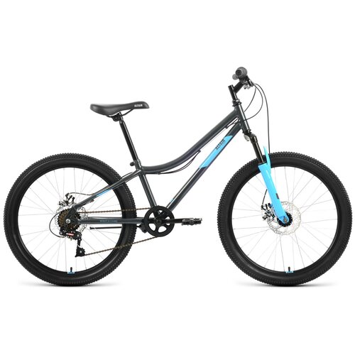 Подростковый велосипед ALTAIR MTB HT 24 20 D 2022 рост 12 темно-серыйголубой 1207000₽
