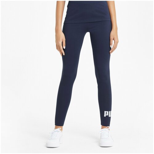 Леггинсы PUMA ESS Logo Leggings (S) 58683406 женские, цвет синий, размер S