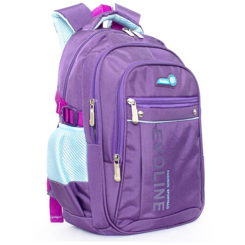 фото Повседневный школьный рюкзак для девочки evoline, арт. evo-159-rose