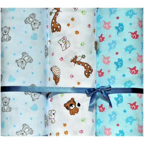 Пеленки детские Велли СЛ-390М, размер 90 на 120 см. фланелевые, для пеленания новорожденных на выписку в роддом многоразовые