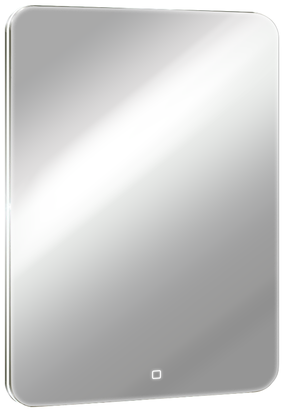 SATIN 55х80 зеркало с LED-подсветкой, сенсорный выключатель с функцией плавного диммирования, алюмин