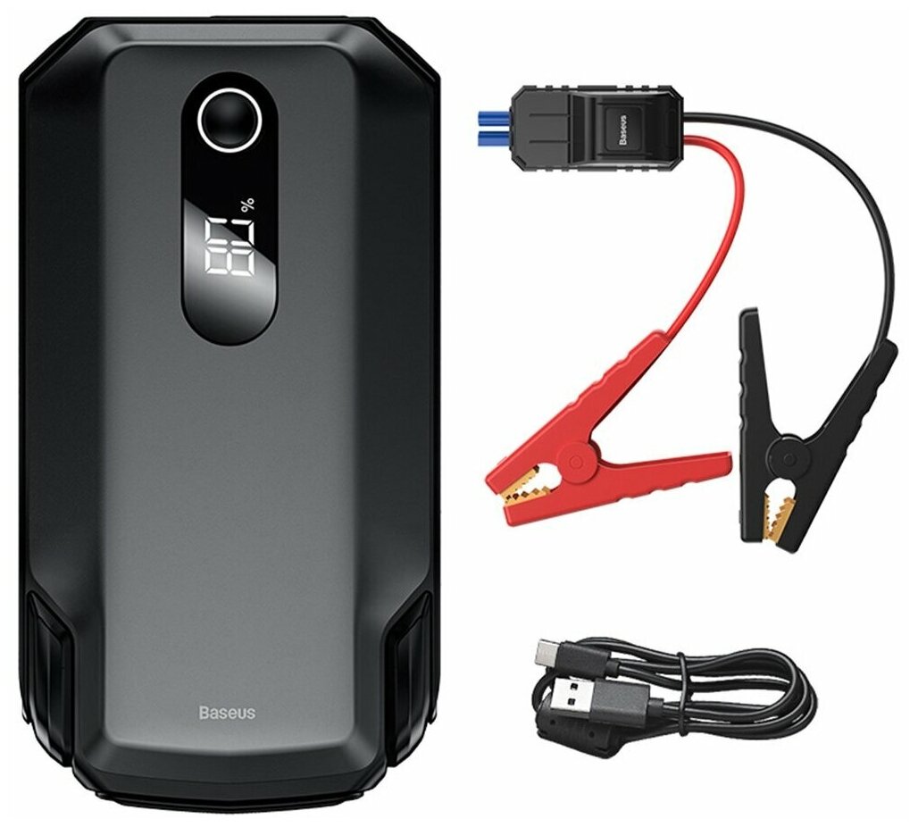 Пусковое устройство/Внешний аккумулятор Baseus Super Energy Max Car Jump Starter 20000mAh / черный (CRJS04)