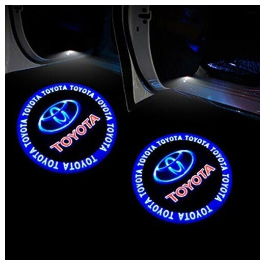 Штатная подсветка дверей для Тойота Camry Corolla Highlander Prado