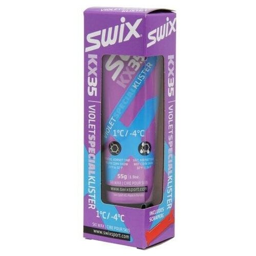 Клистер Swix KX35 Fiolet/Spesial, со скребком, цвет: фиолетовый, 55 г