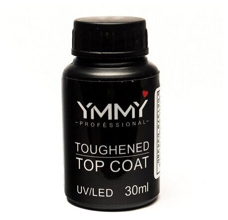YMMY Professional Верхнее покрытие Toughened top coat, прозрачный, 30 мл