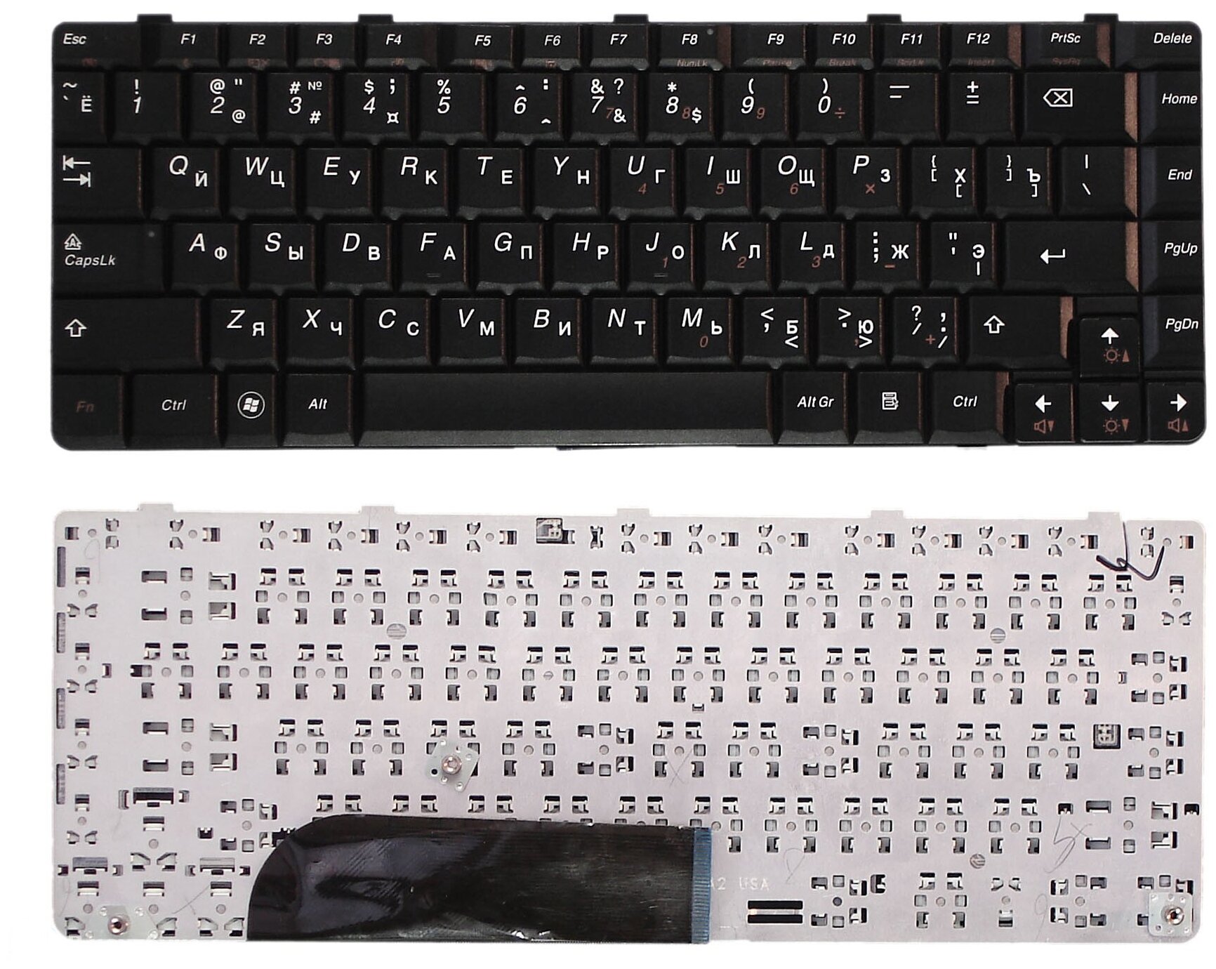 Клавиатура для ноутбука Lenovo IdeaPad Y650 черная