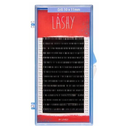 Купить Ресницы LASHY черные L/0.10/7-12 мм (микс) 16 линий, искусственное волокно
