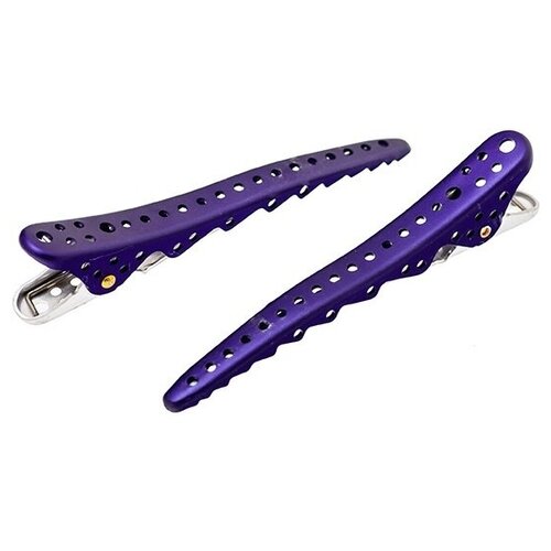 Зажимы для волос Shark Clip Y.S.Park Professional (2 шт. в упаковке) Фиолетовые 1403-18-2