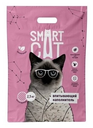 Smart Cat наполнитель Впитывающий наполнитель, 5л, 2,5 кг, мелкая фракция 66ур25, 2,5 кг