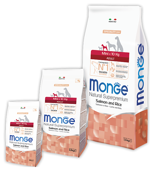 фото Сухой корм для собак Monge Speciality line, лосось, с рисом
