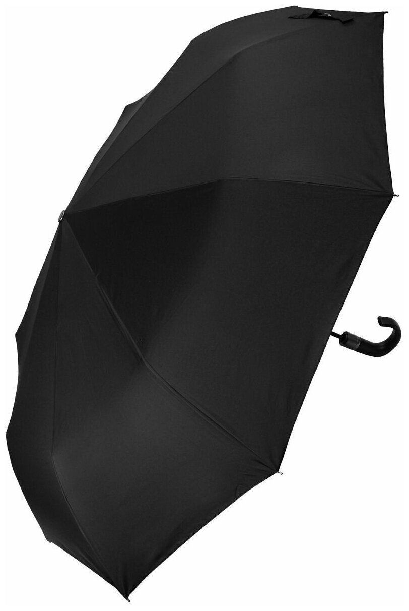 Мужской складной зонт Popular Umbrella автомат 1016L/Черный