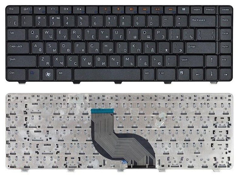 Клавиатура для ноутбука Dell Inspiron 14V 14R N4010 N4030 N5030 M5030 черная 830₽