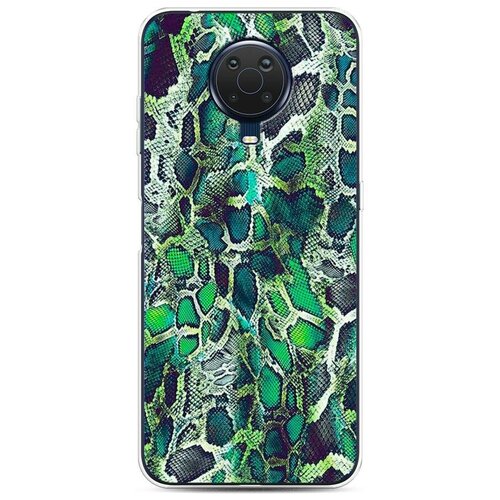 фото Силиконовый чехол "зеленая кожа змеи" на nokia nokia g20 / нокия g20 case place