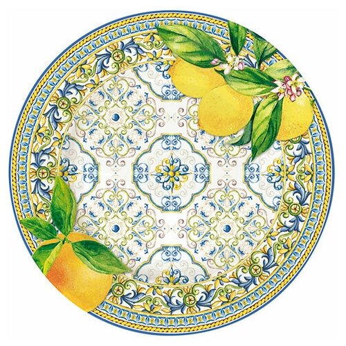 фото Тарелка закусочная easy life "капри", цитрус без инд. упаковки, 19 см (el- r0944_capl)