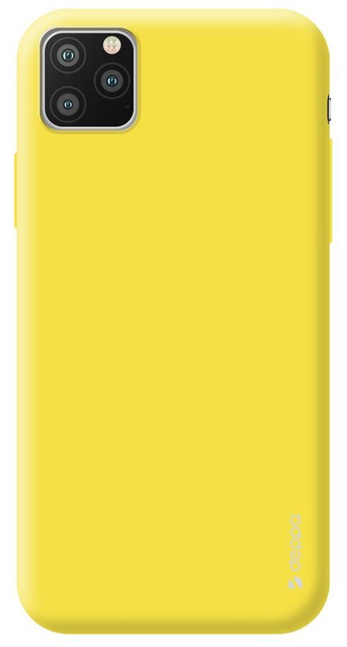 Чехол (клип-кейс) DEPPA Gel Color Case, для Apple iPhone 11 Pro Max, желтый [87251] - фото №4