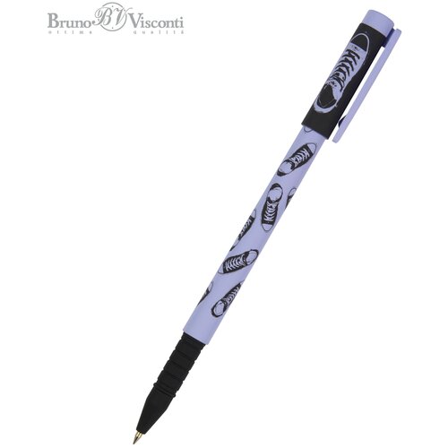 Ручка BrunoVisconti, шариковая, 0.5 мм, синяя, FunWrite «кеды. CASUAL. BLUE», Арт. 20-0212/86