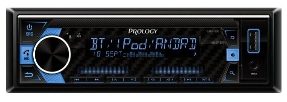 Автомагнитола Prology CMD-300, черный, встроенная память 256 ГБ, RAM 1 ГБ